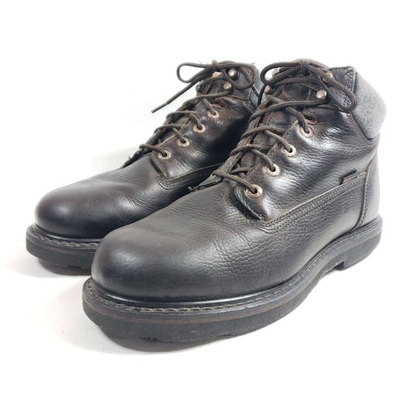 C.E. Schmidt Mens Size 10.5 Waterproof Brown Leather Work Boots main image 4